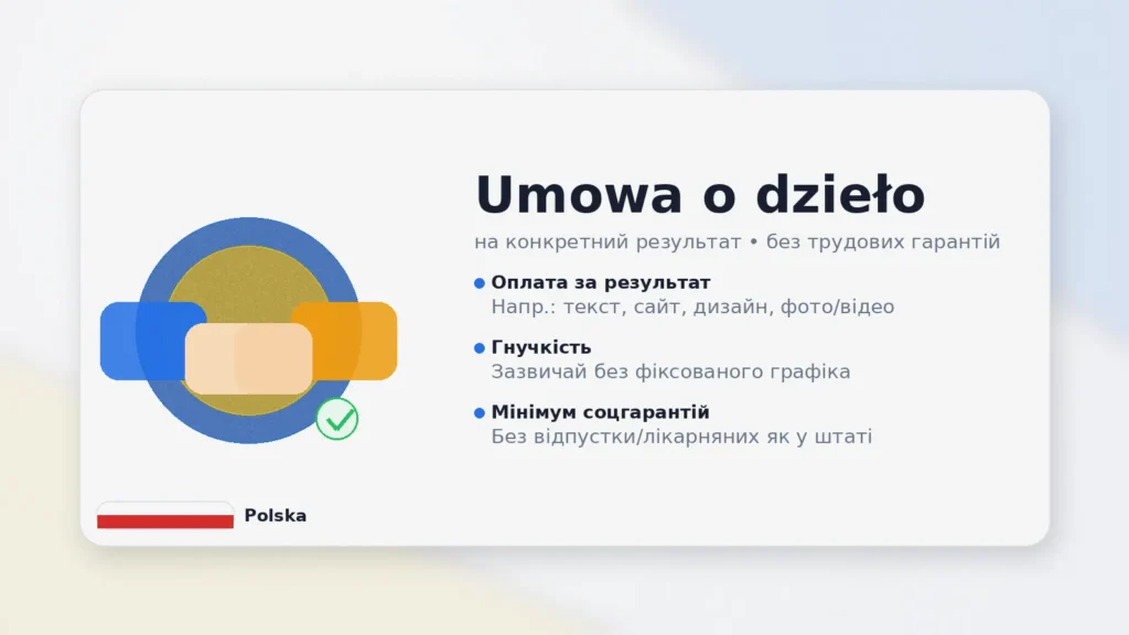 Umowa o dzieło (умова о джєло): що це за договір та які особливості