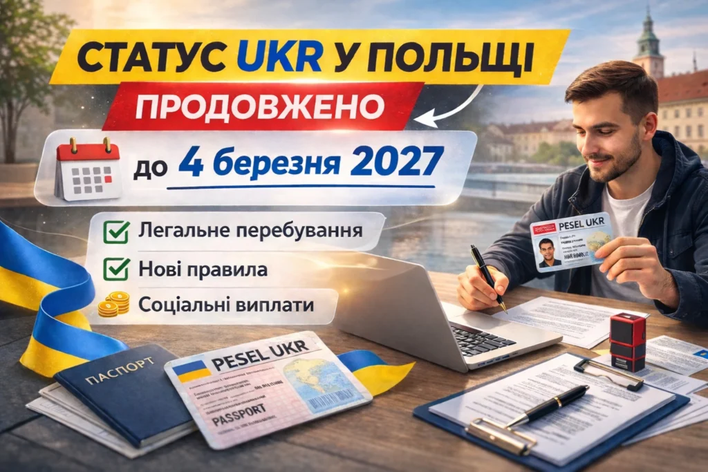 Статус UKR у Польщі до 2027 року: нові правила та зміни