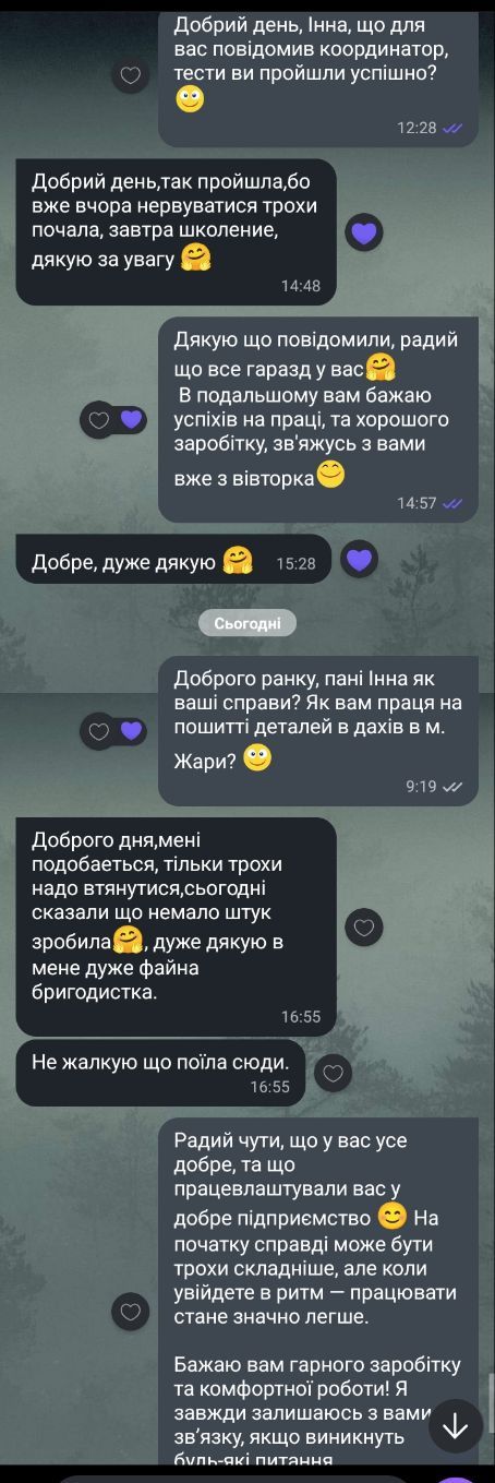 Відгук (скріншот)