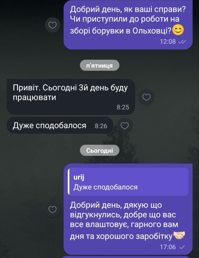 Відгук (скріншот)